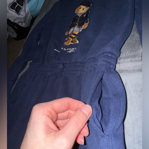 ralph lauren polo bear fleece dress - Picture 4 of 11